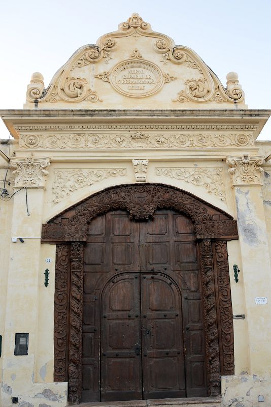 13-7 Convento San Bernardo Convent Door From Outside At Salta Argentina